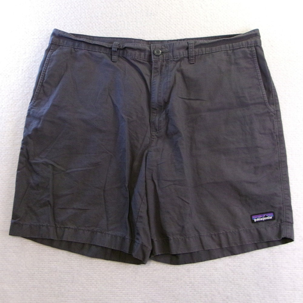 Patagonia Shorts Men 34 Gray All-Wear Hemp Organic Cotton Chino 8" Inseam 57805